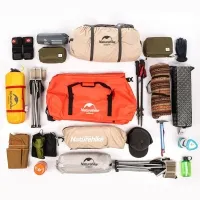 Сумка водонепроницаемая Naturehike NH20FSB03, 60L, red 3