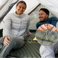 Матрас надувной овальный Naturehike CNH22DZ018 168 см, 70 мм, green 3