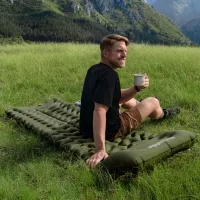 Матрас надувной Naturehike CNK2550WS019, 65 мм, с мешком для надувания, blue 0