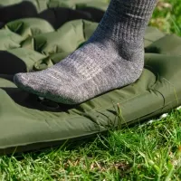 Матрас надувной двойной Naturehike CNK2550WS019, 65 мм,  со встроенной помпой, green 9