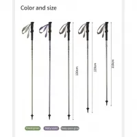 Треккинговая палка 4-секционная Naturehike CNK2450DS016, 120 см, green 10