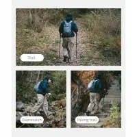 Треккинговая палка 3-секционная Naturehike CNK2550DS012, 61-125 см, blue 4