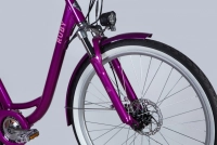 Велосипед 26" Dorozhnik eRUBY DD FR 36B 12.5А*г 500Вт (2025) пурпурний 2
