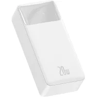 Универсальная мобильная батарея Baseus Bipow 30000mAh, PD 20W, USB-C, 2xUSB QC 3.0 white 0