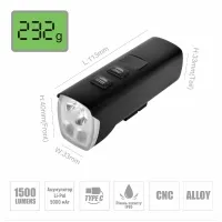 Фара ONRIDE Swift 1500 lm, 4800 mAh, Type-C 0