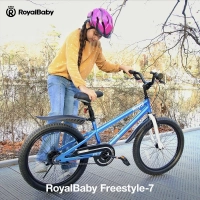 Велосипед 18" RoyalBaby Freestyle 7TH (2024) OFFICIAL UA синій 0