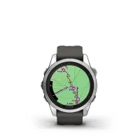 Смарт часы Garmin Fenix 7S Pro Sapphire Solar Carbon Grey DLC Titanium with black band 2
