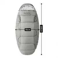 Спальний мішок Naturehike PS300 CNK2350WS026 (4°C) 220 см, grey 0