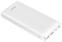 Універсальна мобільна батарея Baseus Mini JA 30000mAh, PD 15W, USB-C, 2xUSB, Lightning, White 1