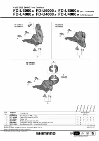 Перемикач передній Shimano CUES FD-U6000-E 2x10/11 Side-Swing 36/40T 0