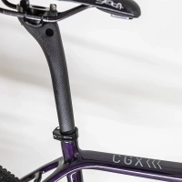 Велосипед 28" Cyclone CGX (2022) черно-фиолетовый 14