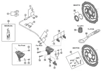 Тормоз (калипер) Shimano CUES BR-U300, FLAT MOUNT, дисковый гидравлический задний 0