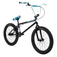 Велосипед BMX 20" Stolen STEREO (2021) 20.75" BLACK W/ SWAT BLUE CAMO 0