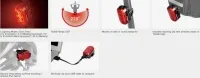 Фонарь задний Topeak TailLux 100 USB, 100 lumens USB rechargeable tail light, Red & Amber color. 3