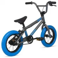 Велосипед BMX 12" Stolen AGENT 12 matte raw w/ dark blue tires 2