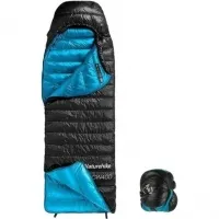 Спальный мешок Naturehike CW400 NH18C400-D (5°C) 220 см L, black/blue 0