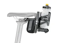 Крепление Topeak Tri-BackUp PRO I, AL rear hydration multi mount on saddle parallel rail section, for triathlon saddles 2