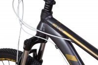 Велосипед 27.5" Leon XC-LADY SE AM Hydraulic lock out DD (2022) антрацитовий з золотим (м) 5