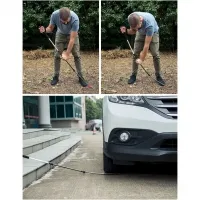 Треккинговая палка 3-секционная Naturehike ST06 NH17D006-D, 66-135 см, white/red 5