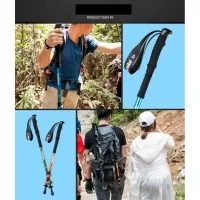 Треккинговая палка 3-секционная Naturehike NH17D001-Z, 57-120 см, gold 8