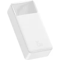 Универсальная мобильная батарея Baseus Bipow 30000mAh, PD 15W, USB-C, 2xUSB QC 3.0 white 0