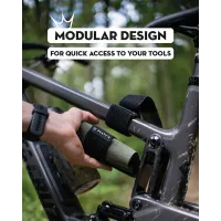 Органайзер на раму для інструмента Peaty's HoldFast Trail Tool Wrap slate grey 2