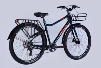 Велосипед 27.5" Dorozhnik UTILITY DD CS (2025) синьо-зелений 1