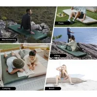 Коврик самонадувающийся одноместный Naturehike CNK2450WS020, 100 мм, army green 5