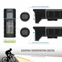 Фара ONRIDE Lustron 1600 lm, 6400 mAh, Type-C 0