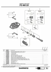 Болт педалей Shimano Deore XT PD-M8120 SPD (правий) 0
