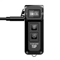 Ліхтар ручний наключний Nitecore TUP (Cree XP-L HD V6, 1000 лм, 5 реж., USB), grey 2