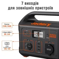 Зарядна станція Jackery Explorer 500EU 518Wh, 143889mAh, 500W 1