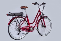 Велосипед 28" Dorozhnik eCORAL DD FR 48B 12.5А*г 500Вт (2025) рубіновий 2