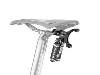 Кріплення Topeak Tri-BackUp ELITE, AL rear hydration multi mount on saddle V rail section, multi angle adjustment, including one Micro AirBooster & 2pcs 16g CO2 cartridges, for saddles with angled rear rails 2