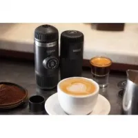 Портативна еспресо-кавоварка Wacaco Nanopresso з чохлом, grey 7