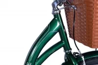 Велосипед 26" Dorozhnik AQUAMARINE (2024) зеленый с корзиной и багажником 0