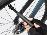 Насос Topeak Roadie 2Stage, 160psi/11bar, aluminum barrel & thumb lever, 16.2cm, Presta only, black 2