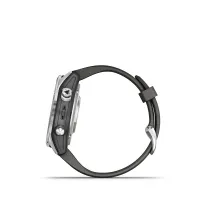 Смарт часы Garmin Fenix 7S Pro Sapphire Solar Carbon Grey DLC Titanium with black band 5