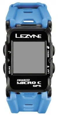 Годинник-велокомп'ютер Lezyne Micro Color GPS Watch blue + датчик пульсу 2