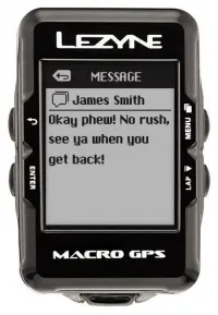 Велокомп'ютер Lezyne Macro GPS + датчик пульсу, швидкості і каденса 6