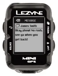 Велокомп'ютер Lezyne Mini GPS + датчик пульсу, швидкості і каденса 4
