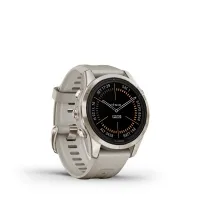 Смарт часы Garmin Fenix 7S Pro Sapphire Solar Soft Gold with limestone leather band 0