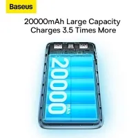 Універсальна мобільна батарея Baseus 20000mAh Bipow Pro Digital Display PD 22.5W Blue (PPBD030003) 4