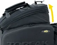 Сумка на багажник Topeak MTX Trunk Bag DX (MTX QuickTrack®) with rigid molded panels, w/water bottle holder 0
