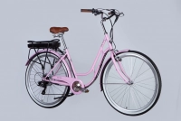 Велосипед 28" Dorozhnik eRETRO Vbr FR 36B 12.5А*г 500Вт (2025) светло-розовый 0