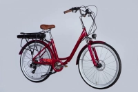 Велосипед 26" Dorozhnik eRUBY DD FR 36B 17.5А*г 500Вт (2025) бордовий 0