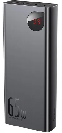 Універсальна мобільна батарея Baseus Adaman Metal 20000mAh, PD 65W, USB-C, 2xUSB QC 3.0 0