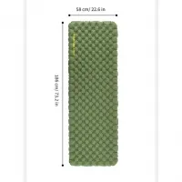 Матрац надувний Naturehike CNK2450WS014 186 см, 80 мм, green 4