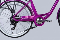 Велосипед 26" Dorozhnik eRUBY DD FR 36B 12.5А*г 500Вт (2025) пурпурний 4