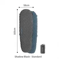 Матрас надувной овальный Naturehike CNH22DZ018 183 см, 70 мм, grey 0